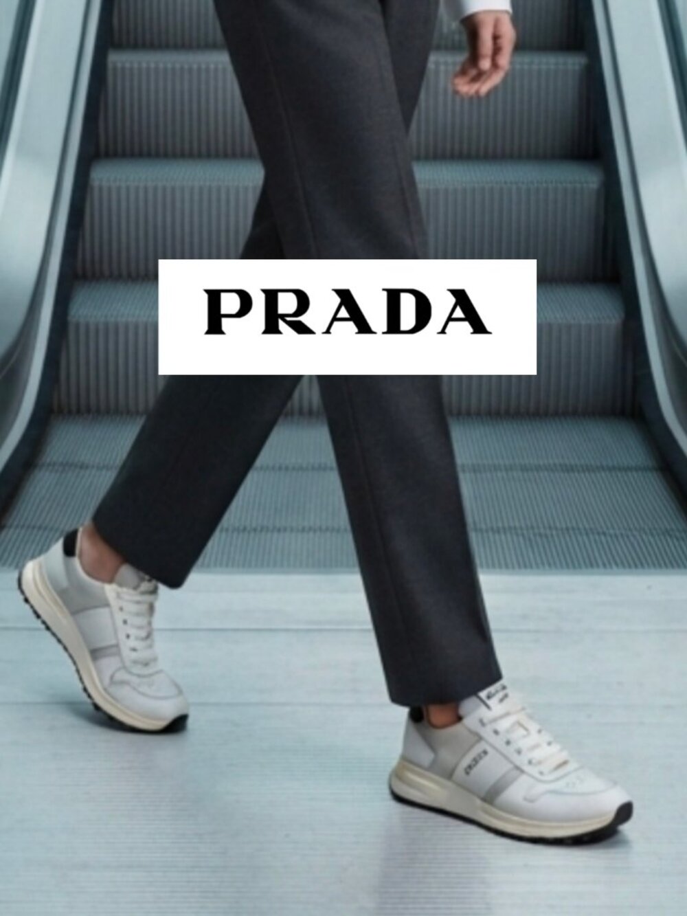 Prada Men's White Sneakers